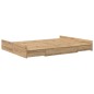 vidaXL Struttura letto con contenitore rovere artigianale 160 x 200 cm vidaXL Struttura letto con contenitore rovere artigianale 160 x 200 cm