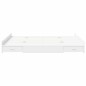 vidaXL Struttura letto con contenitore Bianco 150 x 200 cm