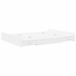 vidaXL Struttura letto con contenitore Bianco 150 x 200 cm