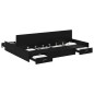 vidaXL Struttura letto con contenitore Rovere nero 150 x 200 cm vidaXL Struttura letto con contenitore Rovere nero 150 x 200 cm