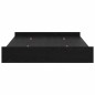vidaXL Struttura letto con contenitore Rovere nero 150 x 200 cm vidaXL Struttura letto con contenitore Rovere nero 150 x 200 cm