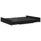 vidaXL Struttura letto con contenitore Rovere nero 150 x 200 cm vidaXL Struttura letto con contenitore Rovere nero 150 x 200 cm