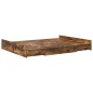 vidaXL Struttura letto con contenitore Rovere fumo 150 x 200 cm vidaXL Struttura letto con contenitore Rovere fumo 150 x 200 cm