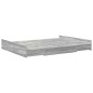 vidaXL Struttura letto con contenitore Grigio sonoma 150 x 200 cm