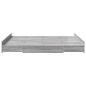 vidaXL Struttura letto con contenitore Grigio sonoma 150 x 200 cm