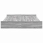vidaXL Struttura letto con contenitore Grigio sonoma 150 x 200 cm