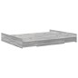 vidaXL Struttura letto con contenitore Grigio sonoma 150 x 200 cm