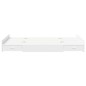 vidaXL Struttura letto con contenitore Bianco 120 x 200 cm Legno