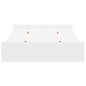 vidaXL Struttura letto con contenitore Bianco 120 x 200 cm Legno