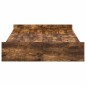 vidaXL Struttura letto con contenitore Rovere fumo 120 x 200 cm