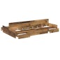 vidaXL Struttura letto con contenitore Legno vecchio 120 x 200 cm vidaXL Struttura letto con contenitore Legno vecchio 120 x 200 cm