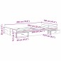 vidaXL Struttura letto con contenitore Legno vecchio 120 x 200 cm vidaXL Struttura letto con contenitore Legno vecchio 120 x 200 cm