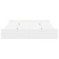 vidaXL Struttura letto con contenitore Bianco 140 x 190 cm