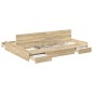 vidaXL Struttura letto con contenitore rovere sonoma 140 x 190 cm