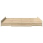 vidaXL Struttura letto con contenitore rovere sonoma 140 x 190 cm