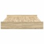 vidaXL Struttura letto con contenitore rovere sonoma 140 x 190 cm