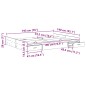 vidaXL Struttura letto con contenitore rovere sonoma 140 x 190 cm