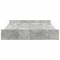 vidaXL Struttura letto con contenitore Grigio cemento 135 x 190 cm vidaXL Struttura letto con contenitore Grigio cemento 135 x 190 cm