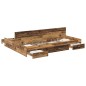vidaXL Struttura letto con contenitore Legno vecchio 135 x 190 cm vidaXL Struttura letto con contenitore Legno vecchio 135 x 190 cm