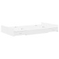 vidaXL Struttura letto con contenitore Bianco 120 x 190 cm