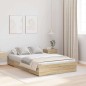 vidaXL Struttura letto con contenitore rovere sonoma 120 x 190 cm MDF vidaXL Struttura letto con contenitore rovere sonoma 120 x 190 cm MDF