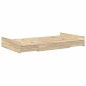vidaXL Struttura letto con contenitore rovere sonoma 120 x 190 cm MDF vidaXL Struttura letto con contenitore rovere sonoma 120 x 190 cm MDF