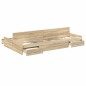 vidaXL Struttura letto con contenitore rovere sonoma 120 x 190 cm MDF vidaXL Struttura letto con contenitore rovere sonoma 120 x 190 cm MDF