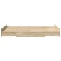 vidaXL Struttura letto con contenitore rovere sonoma 120 x 190 cm MDF vidaXL Struttura letto con contenitore rovere sonoma 120 x 190 cm MDF