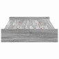 vidaXL Letto con contenitore Grigio Sonoma Grigio sonoma 120 x 190 cm