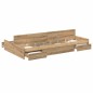 vidaXL Struttura letto con contenitore rovere artigianale 120 x 190 cm