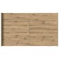 vidaXL Struttura letto con contenitore rovere artigianale 120 x 190 cm