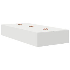 vidaXL Struttura per letto storage bianca 90x200 cm