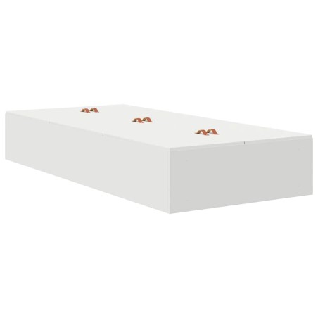 vidaXL Struttura per letto storage bianca 90x200 cm