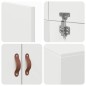 vidaXL Struttura per letto storage bianca 90x200 cm vidaXL Struttura per letto storage bianca 90x200 cm