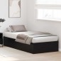vidaXL Struttura letto contenitore in rovere nero 90x200 cm vidaXL Struttura letto contenitore in rovere nero 90x200 cm