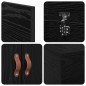 vidaXL Struttura letto contenitore in rovere nero 90x200 cm vidaXL Struttura letto contenitore in rovere nero 90x200 cm