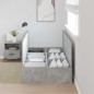 vidaXL Letto Storage Grigio Cemento 90x200 cm vidaXL Letto Storage Grigio Cemento 90x200 cm