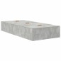 vidaXL Letto Storage Grigio Cemento 90x200 cm vidaXL Letto Storage Grigio Cemento 90x200 cm