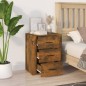 Comodino Rovere Fumo 50x36x60 cm Legno Multistrato Comodino Rovere Fumo 50x36x60 cm Legno Multistrato