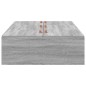 vidaXL Struttura letto con contenitore grigia Sonoma 90x200 cm
