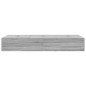 vidaXL Struttura letto con contenitore grigia Sonoma 90x200 cm