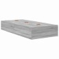 vidaXL Struttura letto con contenitore grigia Sonoma 90x200 cm