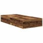 vidaXL Letto con Contenitore in Legno Antico 90x200 cm