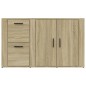 Credenza Rovere Sonoma 100x33x59,5 cm in Legno Multistrato