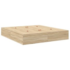 vidaXL Struttura letto contenitore Rovere Sonoma 200x200 cm