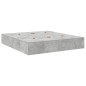vidaXL Struttura letto con contenitore grigio cemento 200x200 cm vidaXL Struttura letto con contenitore grigio cemento 200x200 cm