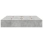 vidaXL Struttura letto con contenitore grigio cemento 200x200 cm vidaXL Struttura letto con contenitore grigio cemento 200x200 cm