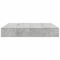 vidaXL Struttura letto con contenitore grigio cemento 200x200 cm vidaXL Struttura letto con contenitore grigio cemento 200x200 cm