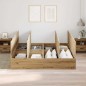 vidaXL Struttura letto in legno di quercia Artisan 200x200 cm