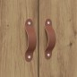 vidaXL Struttura letto in legno di quercia Artisan 200x200 cm